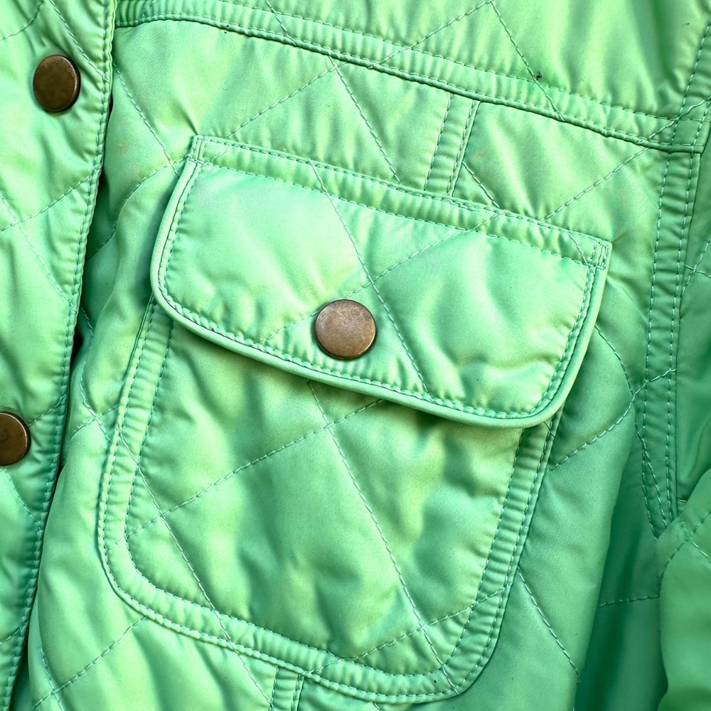 J. McLaughlin Green Quilted Women's Jacket Sz M - Picture 3 of 11